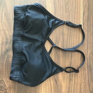 PINK Victoria's Secret Black Sports Bra with Adjustable Straps